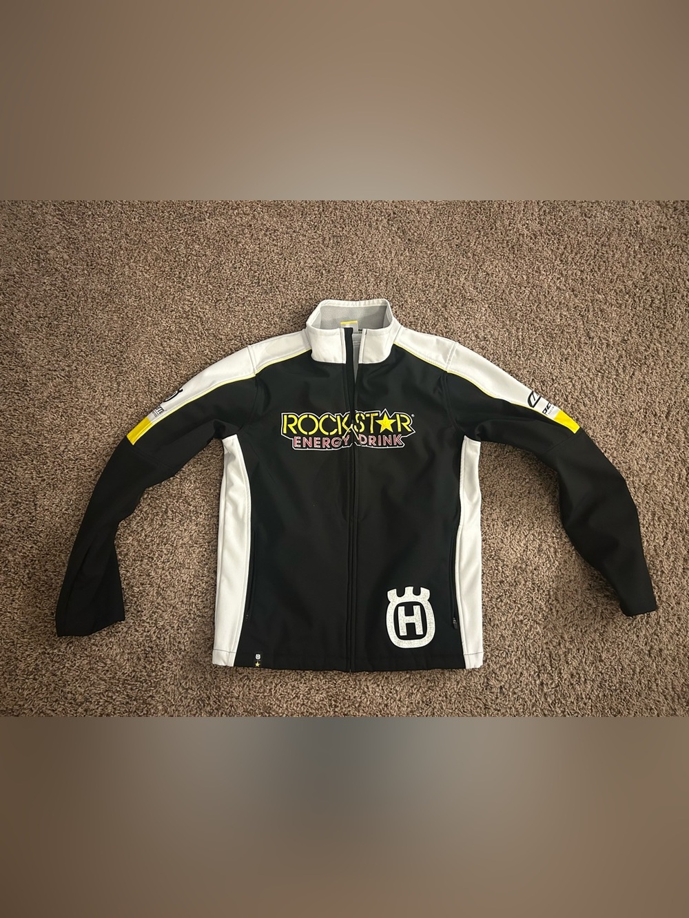 Men's medium Regular Husqvarna Motorcycle Riding Jacket Full Zip